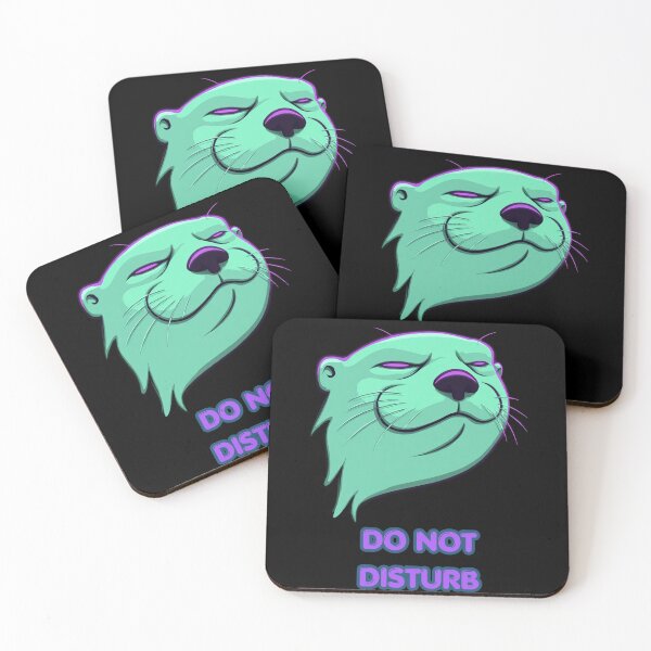 Item preview, Do Not Disturb Otterly Unbothered Neon Art designed and sold by InkmotiveStudio.