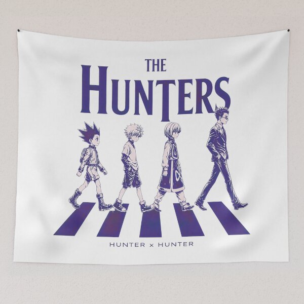 Item preview, The Hunters Vintage Anime Poster | Hunter x Hunter Retro Abbey Road Style | Anime Wall Art designed and sold by PosterFuel.