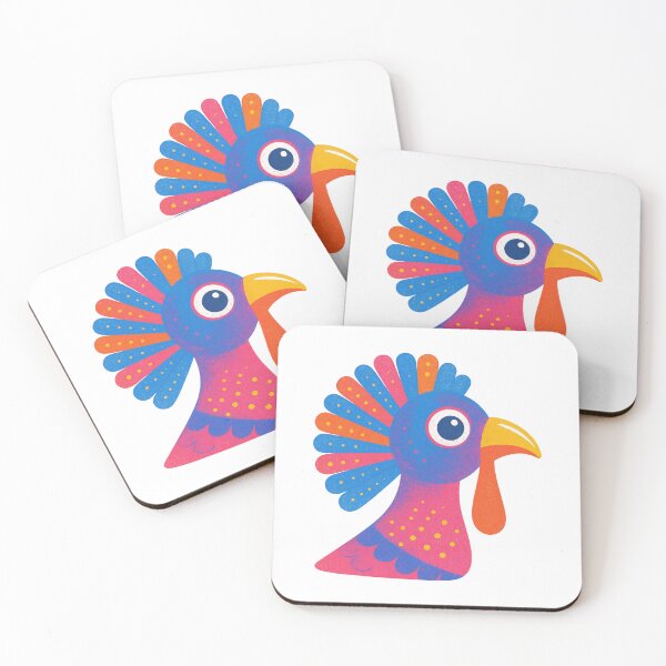 Item preview, Colorful Cartoon Turkey Head Cute Thanksgiving Bird Design designed and sold by kakmi-art.