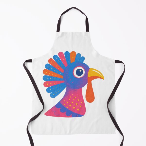 Item preview, Colorful Cartoon Turkey Head Cute Thanksgiving Bird Design designed and sold by kakmi-art.