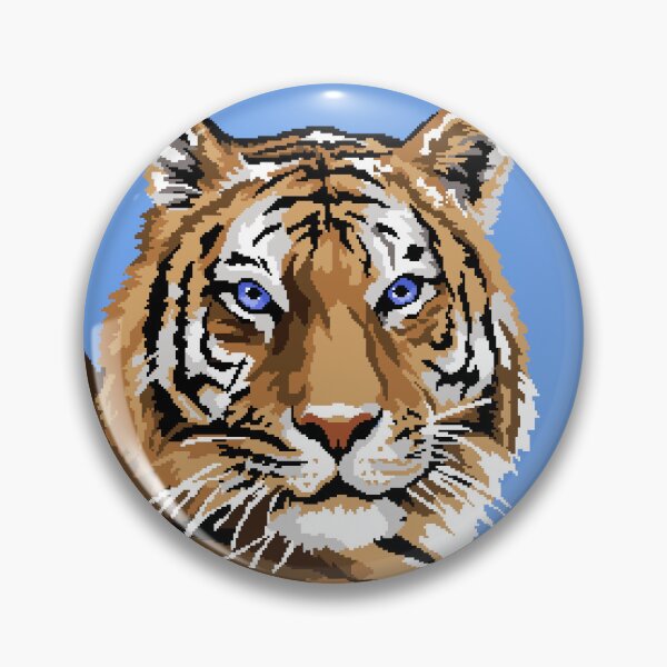 Item preview, Pixel Tiger Portrait designed and sold by LilSeashell.