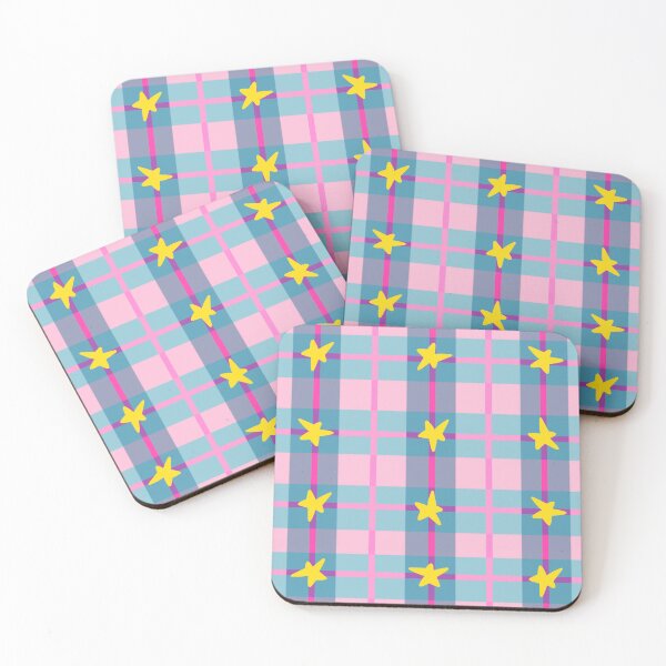 Item preview, plaid star pattern designed and sold by trinketgal.