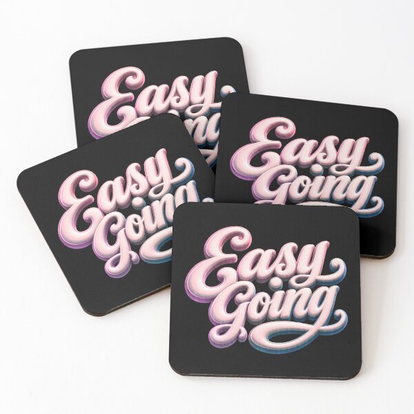 Item preview, Easy Going - Retro Pastel Pink Typography designed and sold by AnAzArt.
