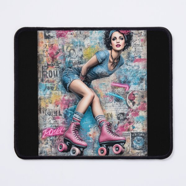 Item preview, Retro Street Roller Girl designed and sold by Szpaku desart .