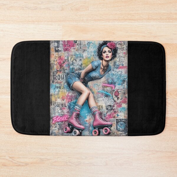 Item preview, Retro Street Roller Girl designed and sold by Szpaku desart .