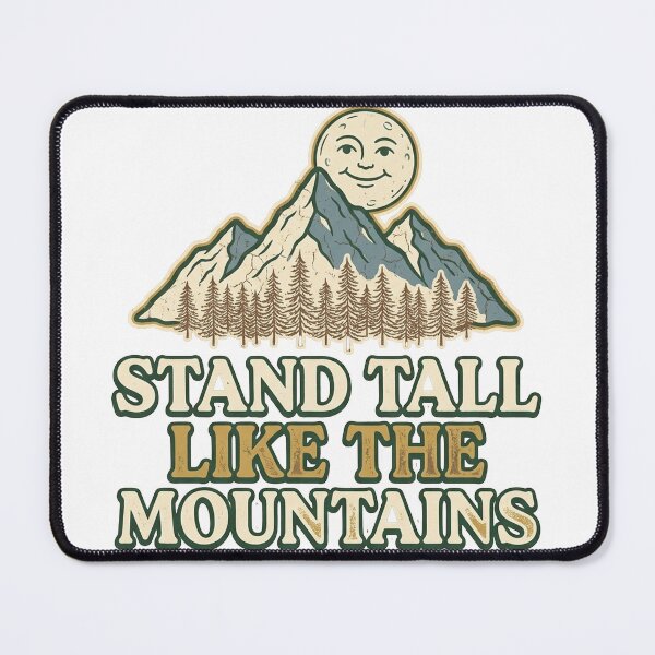 Item preview, Stand Tall Like The Mountains Retro Outdoor designed and sold by PlushFutura.