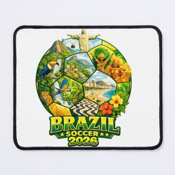 Item preview, Brazil Soccer 2026 Shirt - Rio de Janeiro Football Gift for Brazil Fans designed and sold by UrbanPrintVibes.