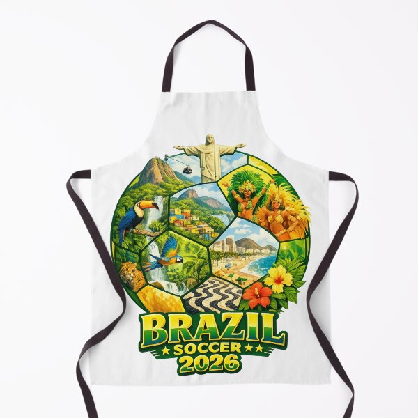Item preview, Brazil Soccer 2026 Shirt - Rio de Janeiro Football Gift for Brazil Fans designed and sold by UrbanPrintVibes.