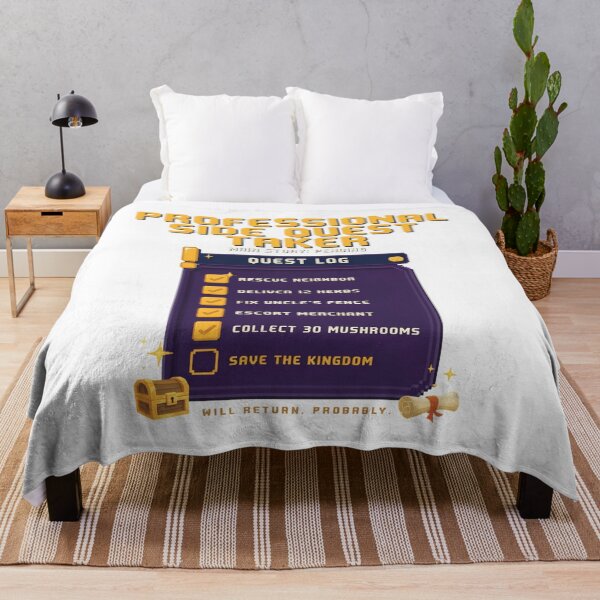 Item preview, Professional Side Quest Taker Shirt - Funny ADHD Gamer RPG Gift designed and sold by EXATEES ⭐⭐⭐⭐⭐.