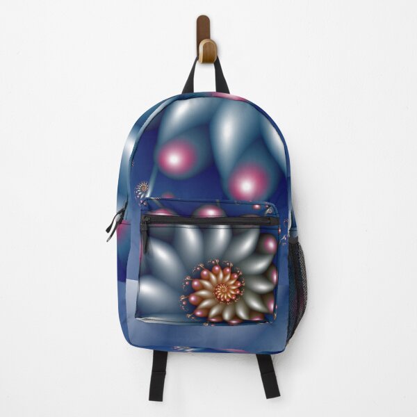 Item preview, Deep Blue Fractal Flower Art Abstract Floral Spiral Design designed and sold by pinkal.