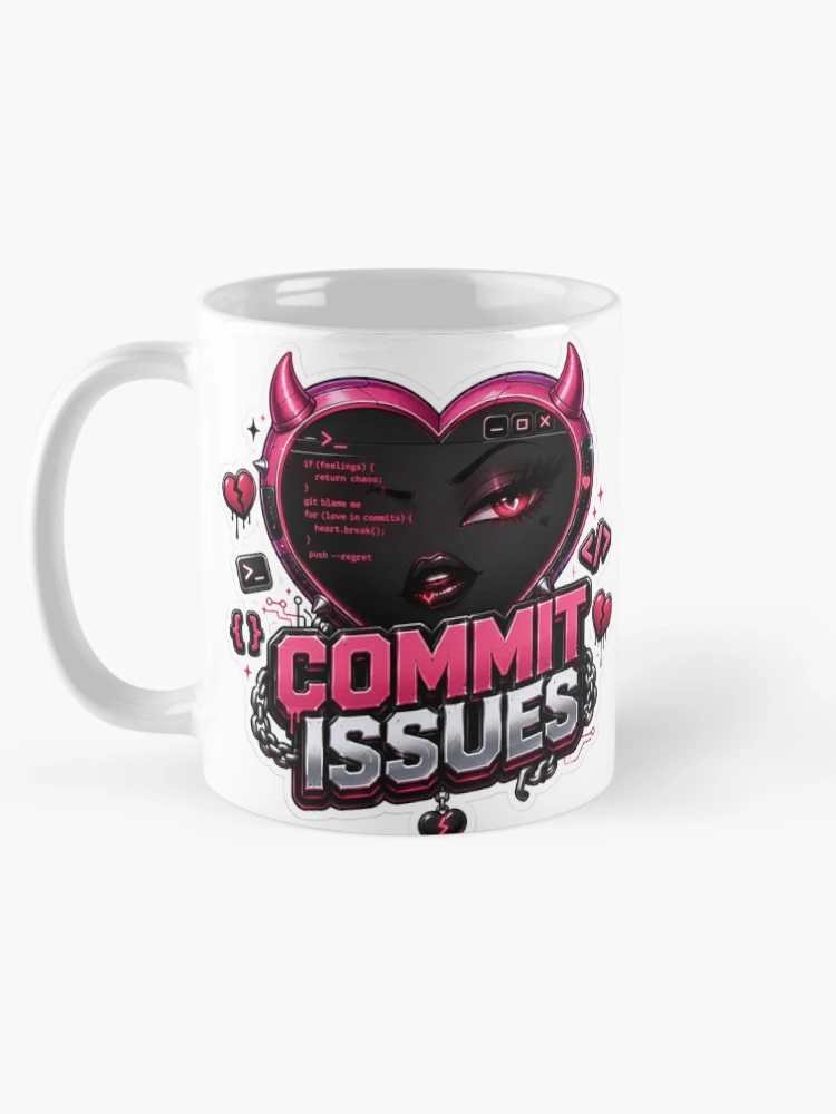 Thumbnail 5 of 6, Coffee Mug, Commit Issues designed and sold by DebugLab.