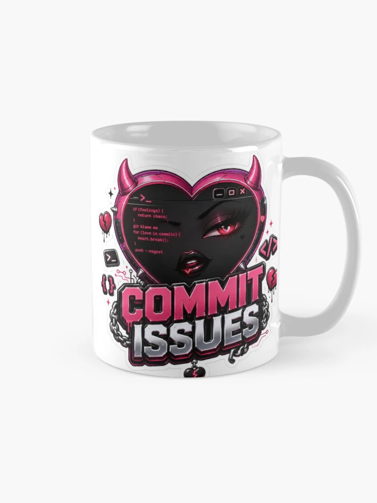 Thumbnail 3 of 6, Coffee Mug, Commit Issues designed and sold by DebugLab.