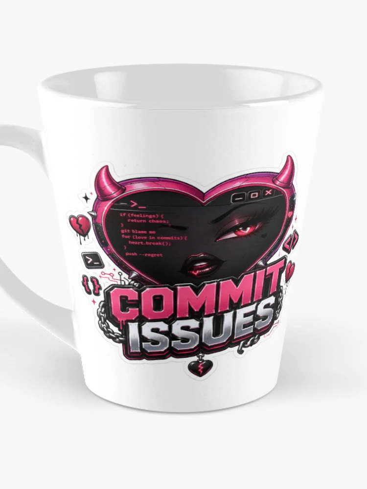 Thumbnail 3 of 4, Coffee Mug, Commit Issues designed and sold by DebugLab.