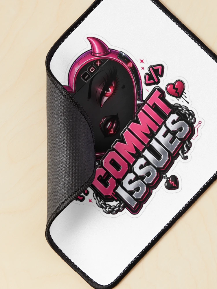 Thumbnail 2 of 5, Mouse Pad, Commit Issues designed and sold by DebugLab.