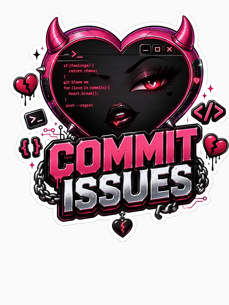 Thumbnail 6 of 6, Pullover Hoodie, Commit Issues designed and sold by DebugLab.