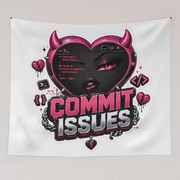 Item preview, Commit Issues designed and sold by DebugLab.