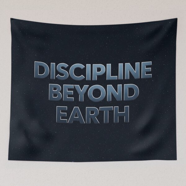 Item preview, Discipline Beyond Earth – Space Motivation Design | Astronaut Mindset & Success Philosophy designed and sold by Altair_.