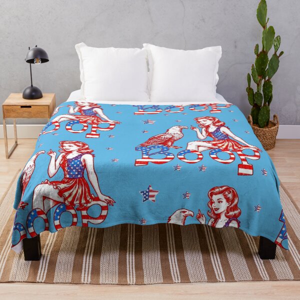 Item preview, Patriotic Vintage Girl And American Eagle designed and sold by TeeARTHY.