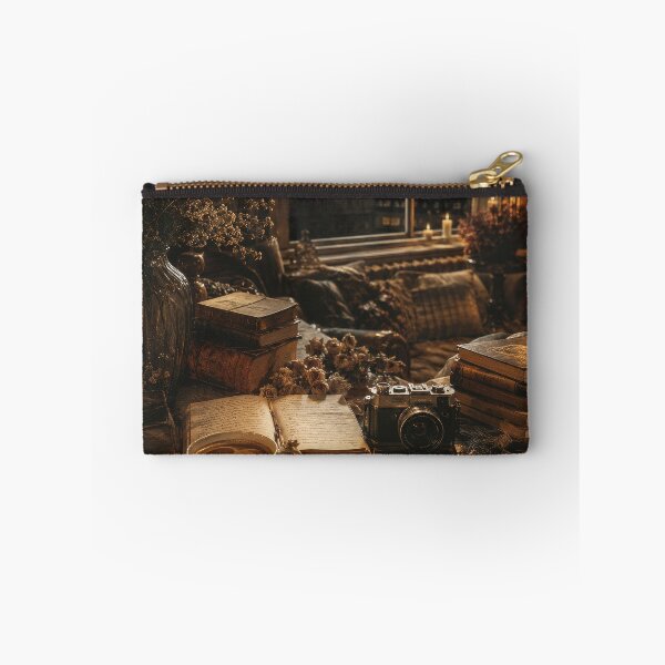 Item preview, Moonlit Library with Vintage Books designed and sold by scicilysimonee.