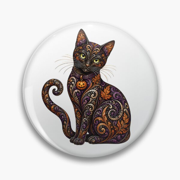 Item preview, Intricate Halloween Cat designed and sold by PaintedbyCarol.