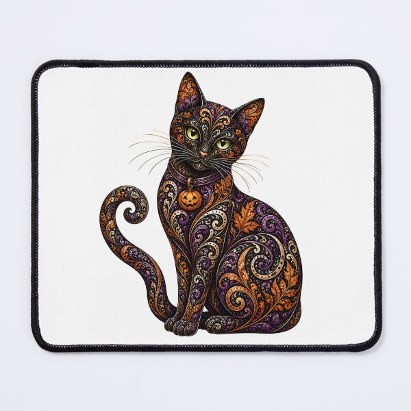 Item preview, Intricate Halloween Cat designed and sold by PaintedbyCarol.