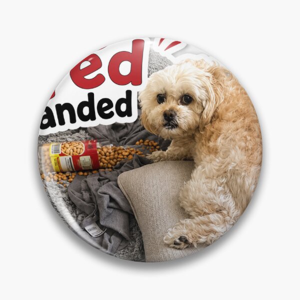 Item preview, Caught Red Handed Dog Sticker designed and sold by LoveandFur.