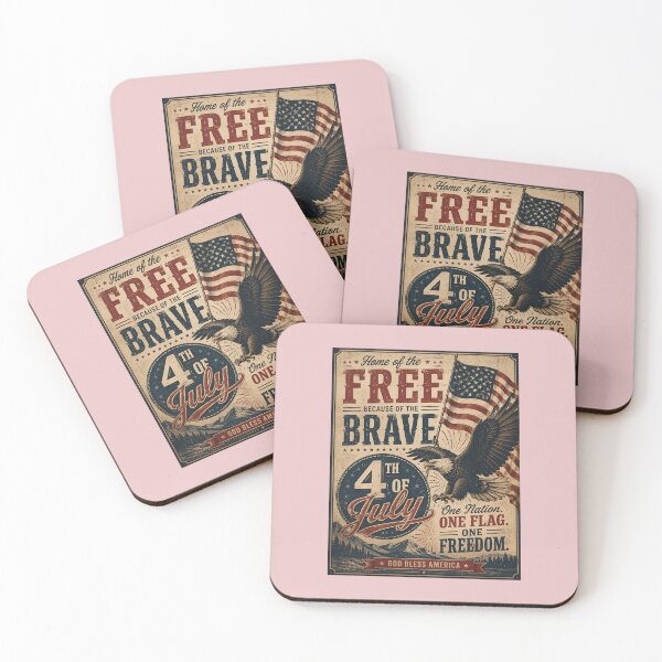 Item preview, Home of the Free Because of the Brave Vintage 4th of July Design designed and sold by PMDesignStudio.