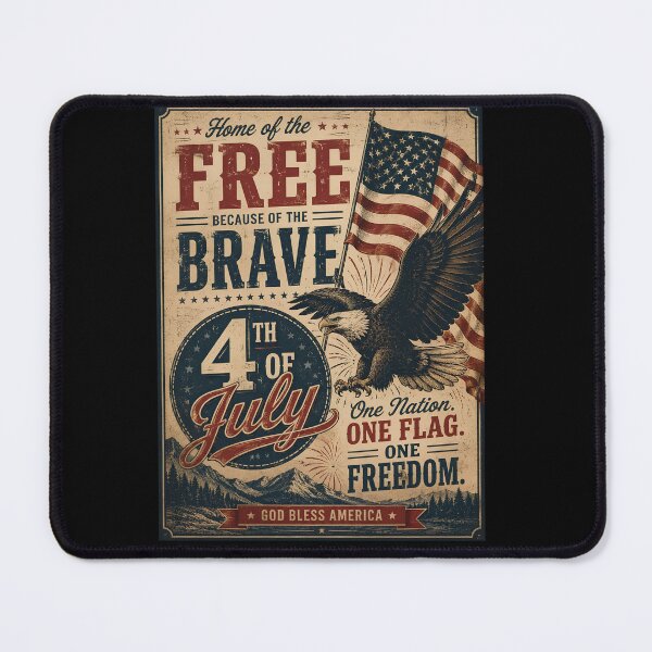 Item preview, Home of the Free Because of the Brave Vintage 4th of July Design designed and sold by PMDesignStudio.