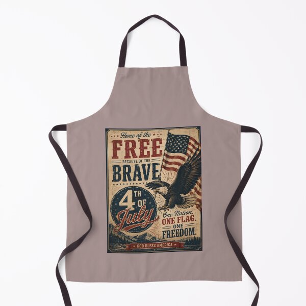 Item preview, Home of the Free Because of the Brave Vintage 4th of July Design designed and sold by PMDesignStudio.