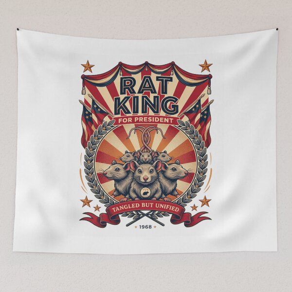 Item preview, Rat King for President Shirt - Funny Absurdist Political Humor Gift designed and sold by EXATEES  ⭐⭐⭐⭐⭐.