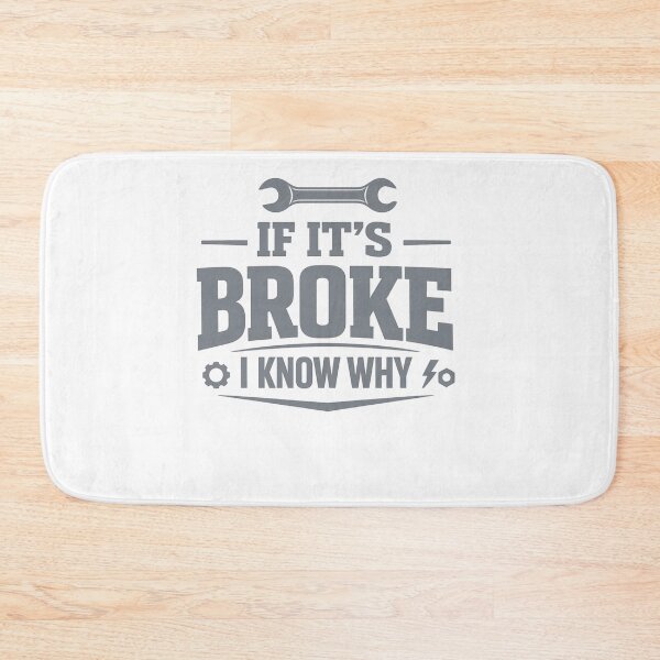 Item preview, Funny HVAC Technician Quote - "If it's Broke I know why" - HVAC Quote designed and sold by FrozenHeat97.