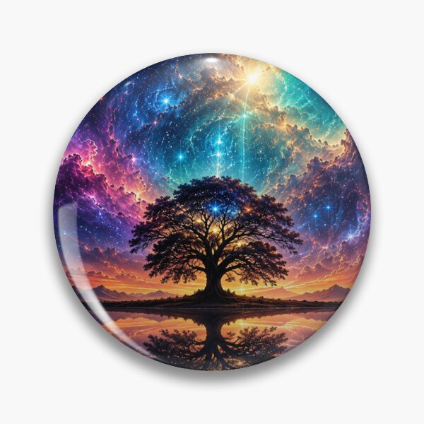 Item preview, Cosmic tree and nebula reflection designed and sold by OandSDesigns23.