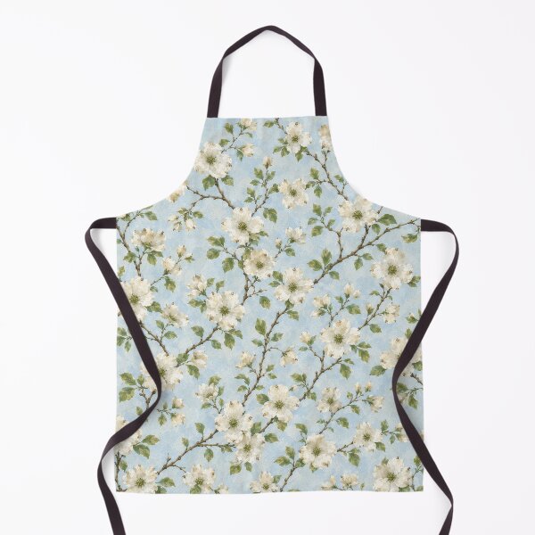 Item preview, Southern Dogwood Blossom Pattern on Soft Blue designed and sold by Candice Davis.