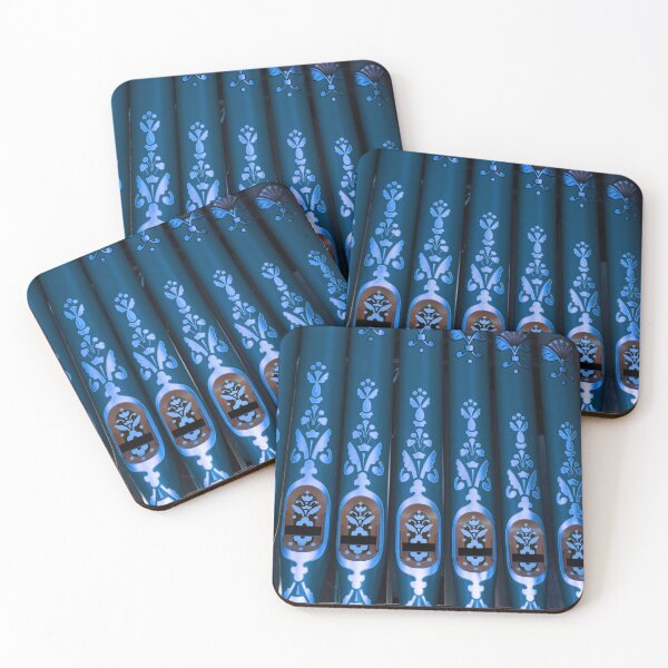 Item preview, Blue Decorative Organ Pipes Folk Art Architectural Detail designed and sold by pinkal.