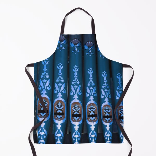 Item preview, Blue Decorative Organ Pipes Folk Art Architectural Detail designed and sold by pinkal.