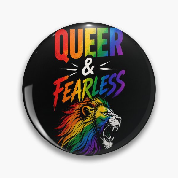 Item preview, Queer & Fearless – Rainbow Lion designed and sold by KyniraaCo.