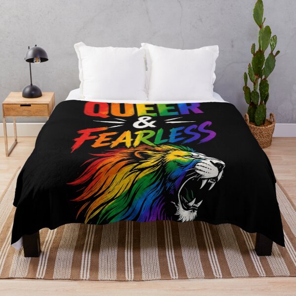 Item preview, Queer & Fearless – Rainbow Lion designed and sold by KyniraaCo.