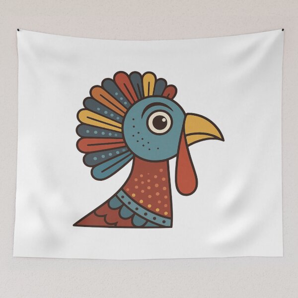 Item preview, Cute Cartoon Turkey Head Thanksgiving Bird Illustration Design designed and sold by kakmi-art.