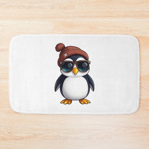 Item preview, Cool Penguin with Beanie and Sunglasses designed and sold by KM Design.