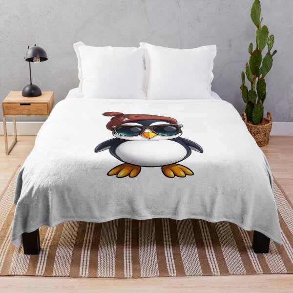 Item preview, Cool Penguin with Beanie and Sunglasses designed and sold by KM Design.