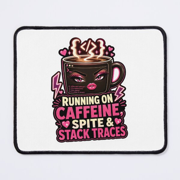 Item preview, Running on Caffeine Spite and Stack Traces designed and sold by DebugLab.