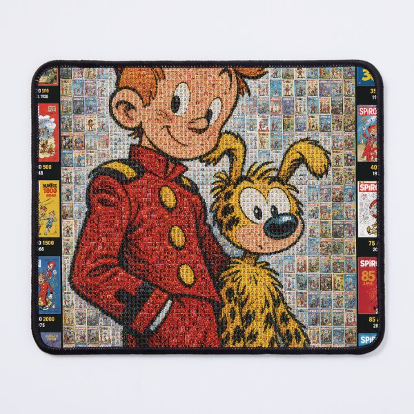 Item preview, Vintage Spirou Mosaic Poster – The Best Issues 1938-2024 designed and sold by JcAbstractArt.