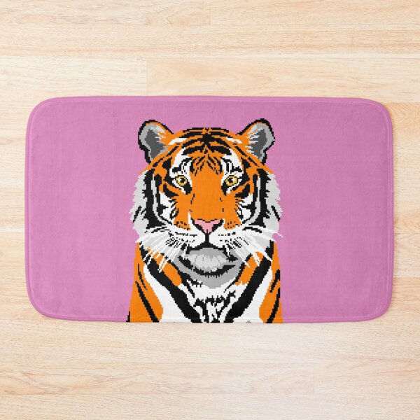 Item preview, Wild Tiger Pixel Art designed and sold by LilSeashell.