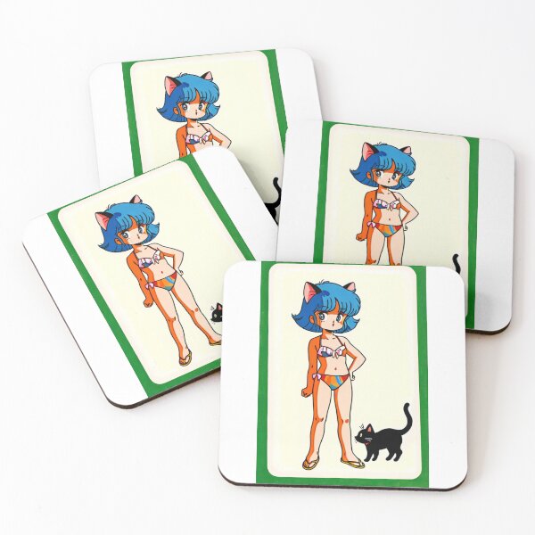Item preview, Character - Cat Girl Striped Retro Bikini designed and sold by DoodyPets.