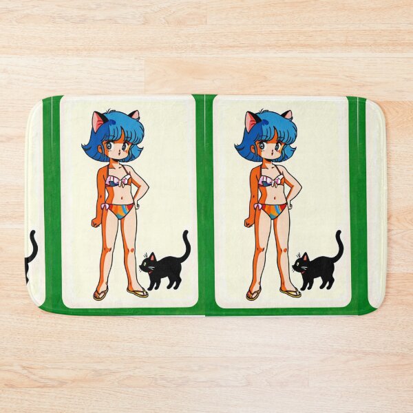 Item preview, Character - Cat Girl Striped Retro Bikini designed and sold by DoodyPets.