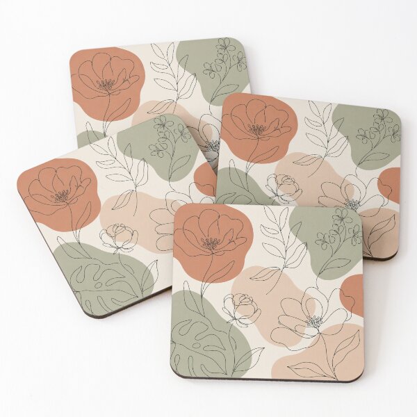 Item preview, Minimalist Boho Floral Line Art designed and sold by Owcomm.