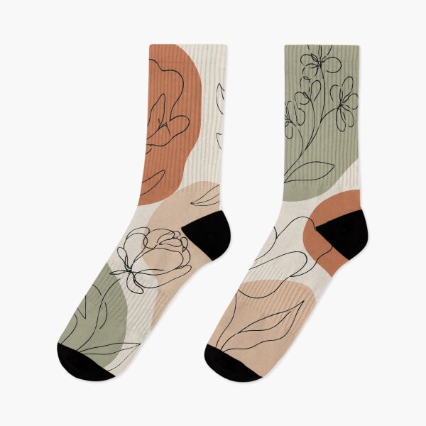Item preview, Minimalist Boho Floral Line Art designed and sold by Owcomm.