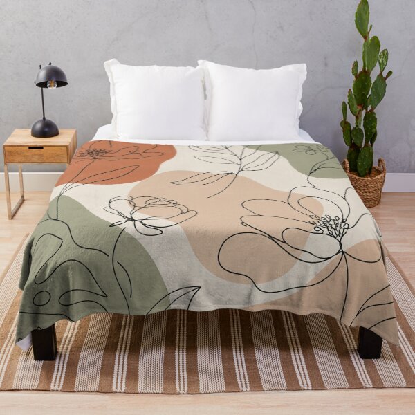 Item preview, Minimalist Boho Floral Line Art designed and sold by Owcomm.