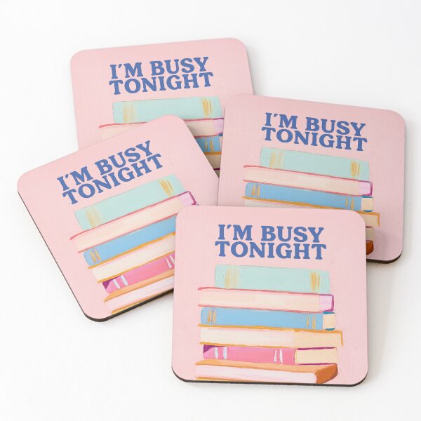 Item preview, I'm Busy Tonight Stacked Books designed and sold by soheedesigns.