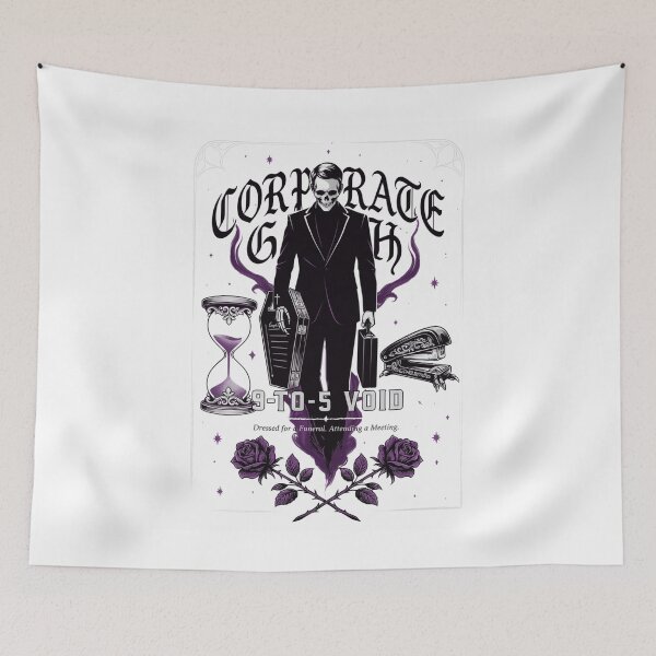 Item preview, Corporate Goth Shirt - 9 to 5 Void Funny Dark Aesthetic Office Humor designed and sold by EXATEES ⭐⭐⭐⭐⭐.